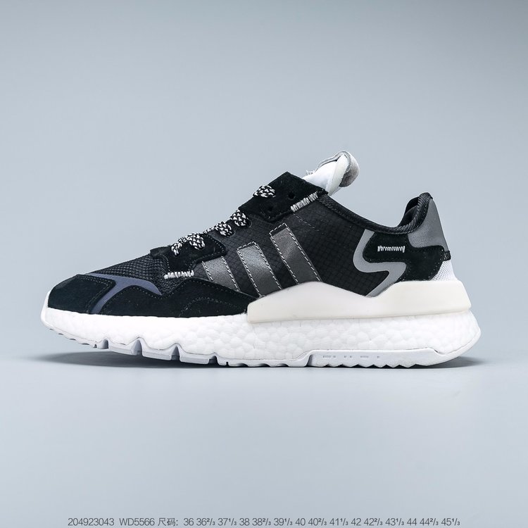 阿迪达‌斯Adidas Nite Jogger 2019 Boost 王‌嘉‎尔代‎言款 针织透​气鞋面​ 夜行‌者 复‌古跑鞋‎。